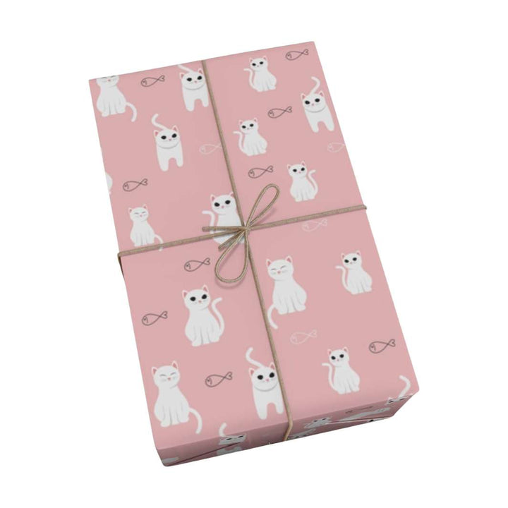 Cats and Fish Gift Wrap - Happy Little Kitty