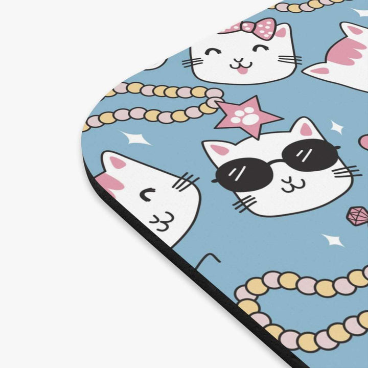 Cats and Pearls Mouse Pad - Happy Little Kitty