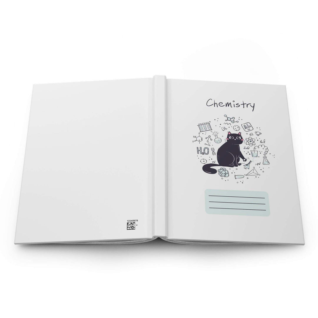 Chemistry Cat Hardcover Journal - Happy Little Kitty