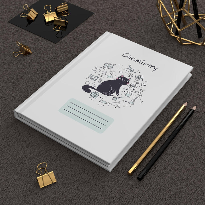 Chemistry Cat Hardcover Journal - Happy Little Kitty