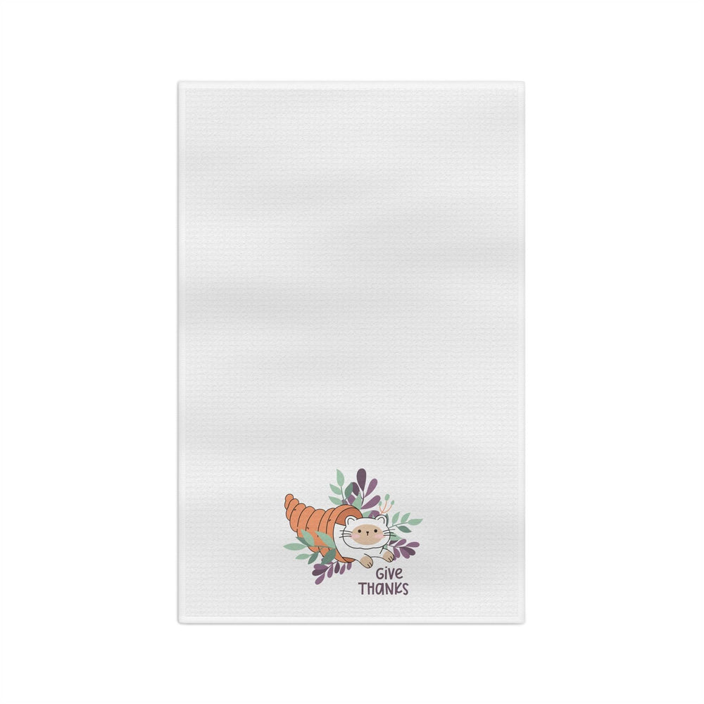 Cornucopia Kitty Tea Towel - Happy Little Kitty
