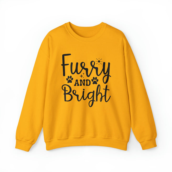 Furry and Bright Crewneck Sweatshirt - Happy Little Kitty