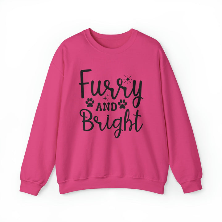 Furry and Bright Crewneck Sweatshirt - Happy Little Kitty