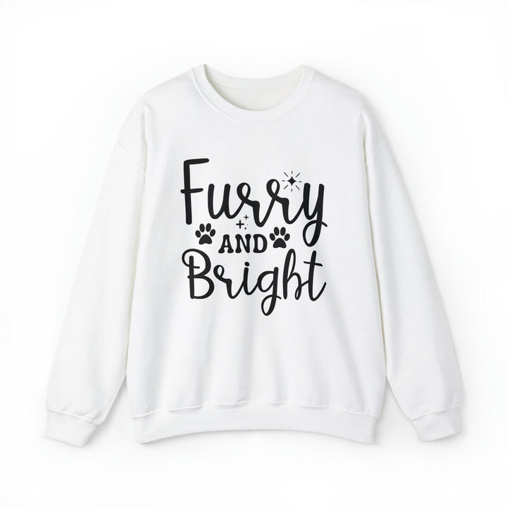 Furry and Bright Crewneck Sweatshirt - Happy Little Kitty