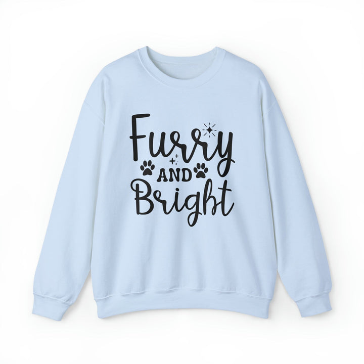 Furry and Bright Crewneck Sweatshirt - Happy Little Kitty