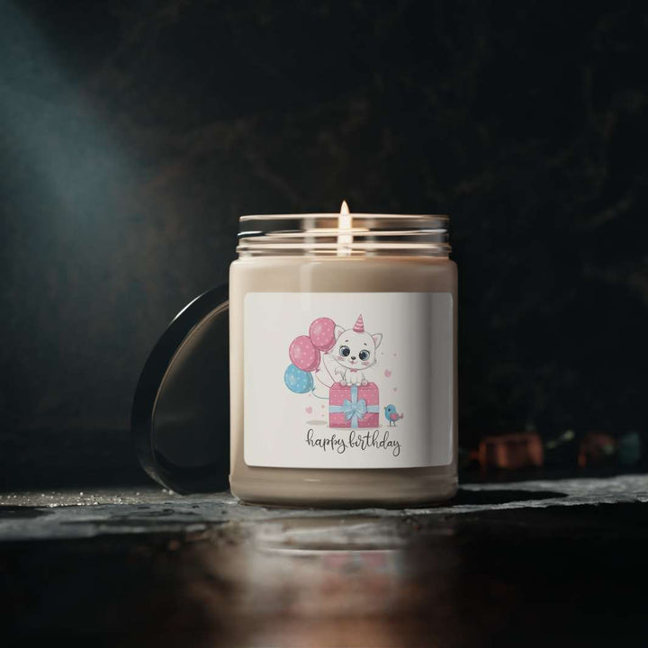 Happy Birthday Kitty Scented Soy Candle - Happy Little Kitty