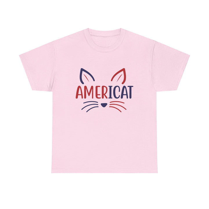 Americat Cotton Tee- Happy Little Kitty