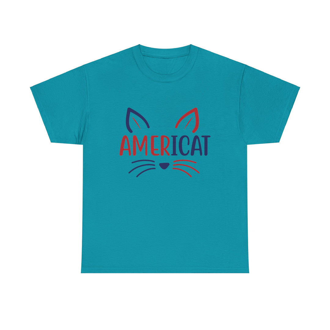 Americat Cotton Tee- Happy Little Kitty