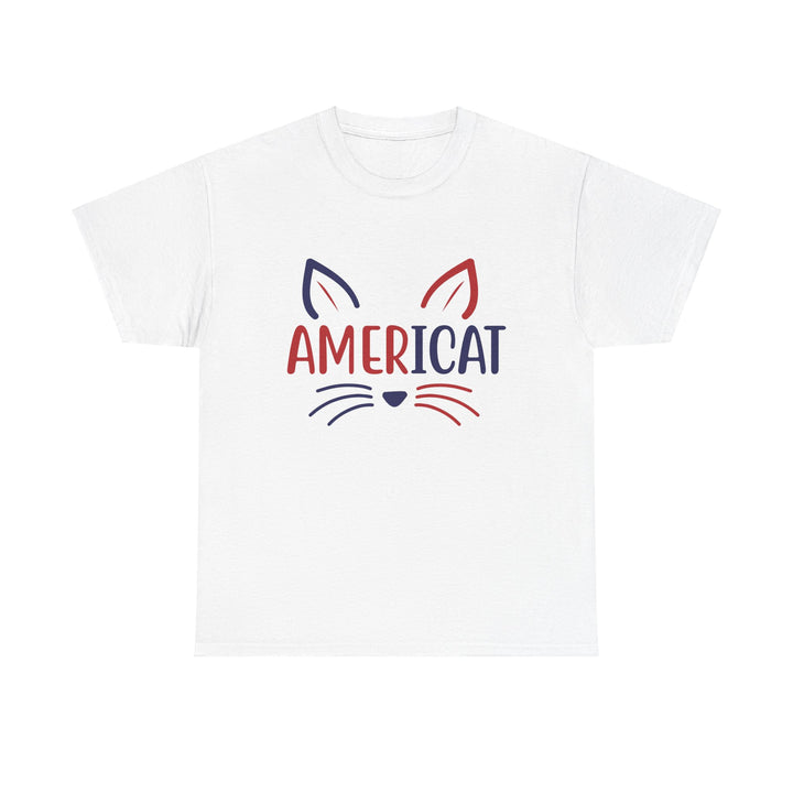 Americat Cotton Tee- Happy Little Kitty