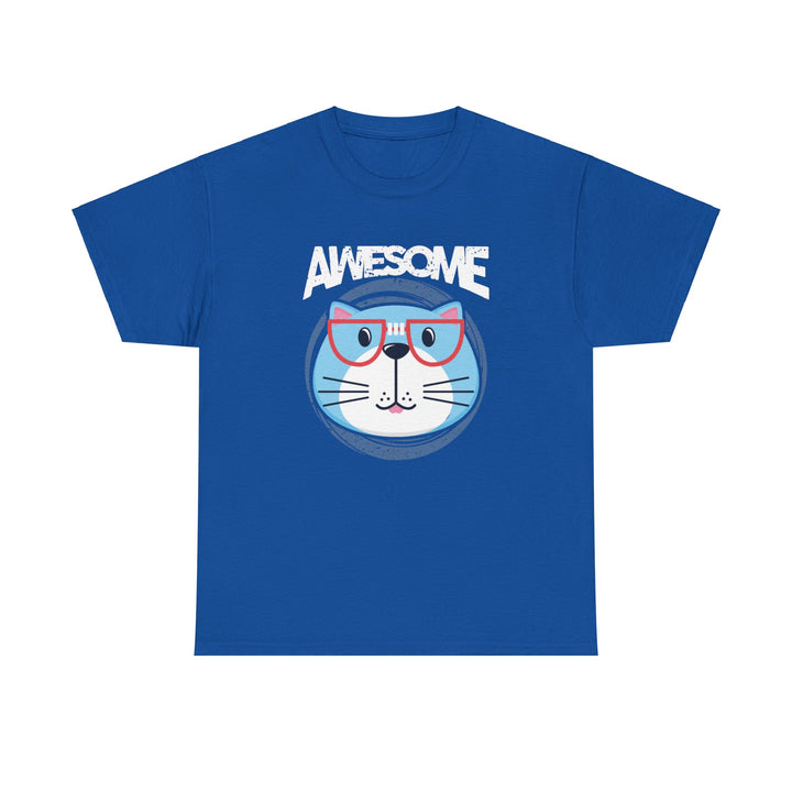 Awesome Cat Cotton Tee - Happy Little Kitty