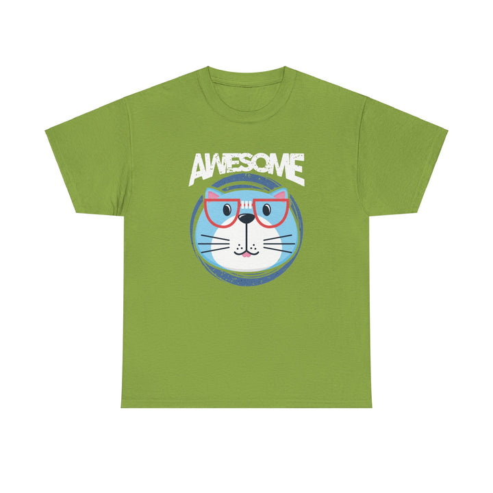 Awesome Cat Cotton Tee - Happy Little Kitty