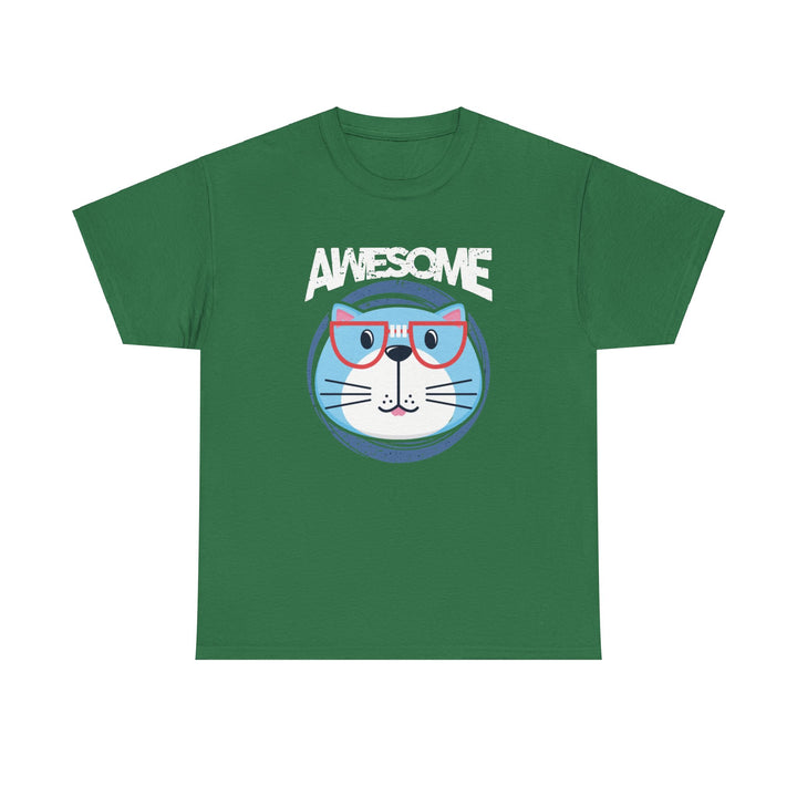 Awesome Cat Cotton Tee - Happy Little Kitty