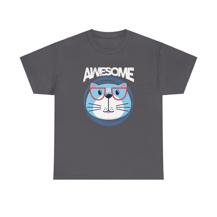 Awesome Cat Cotton Tee - Happy Little Kitty