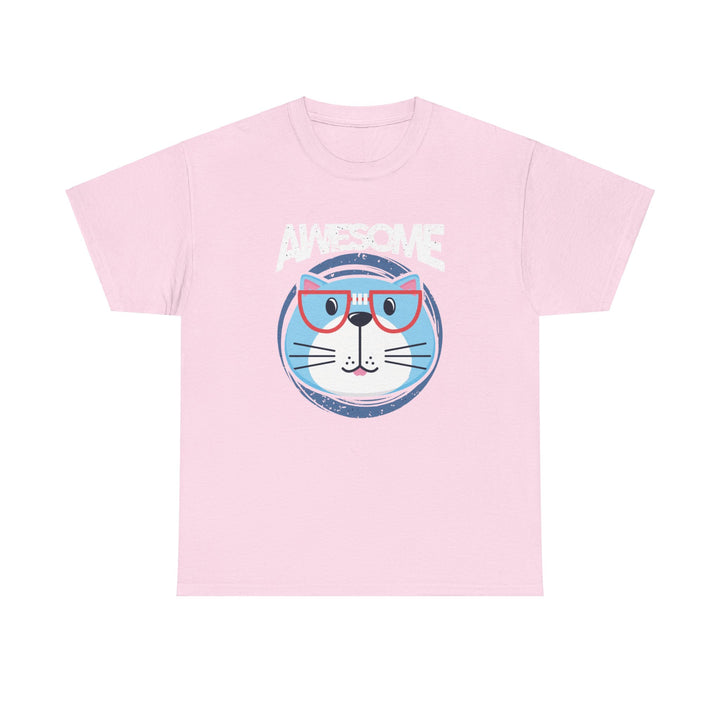 Awesome Cat Cotton Tee - Happy Little Kitty