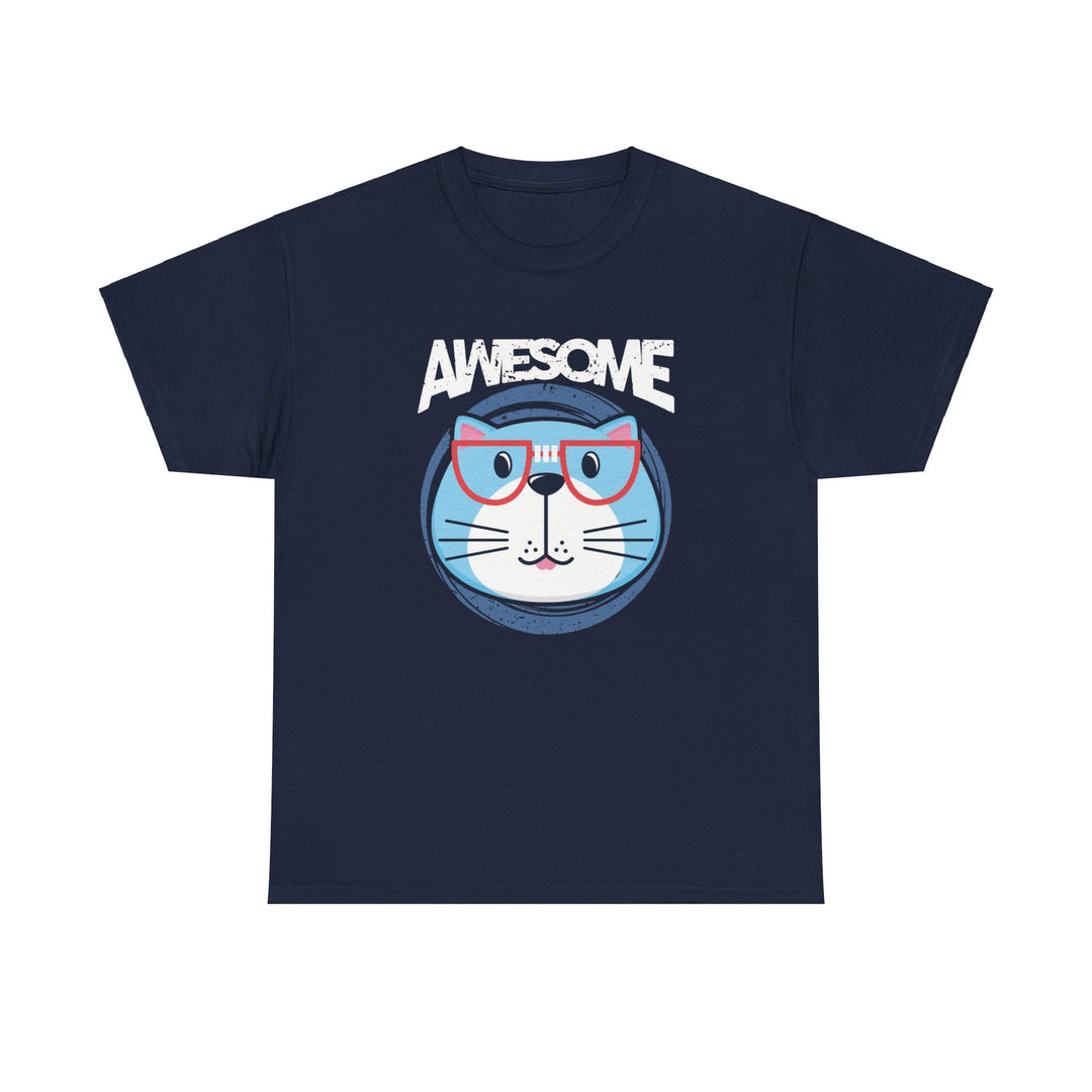 Awesome Cat Cotton Tee - Happy Little Kitty