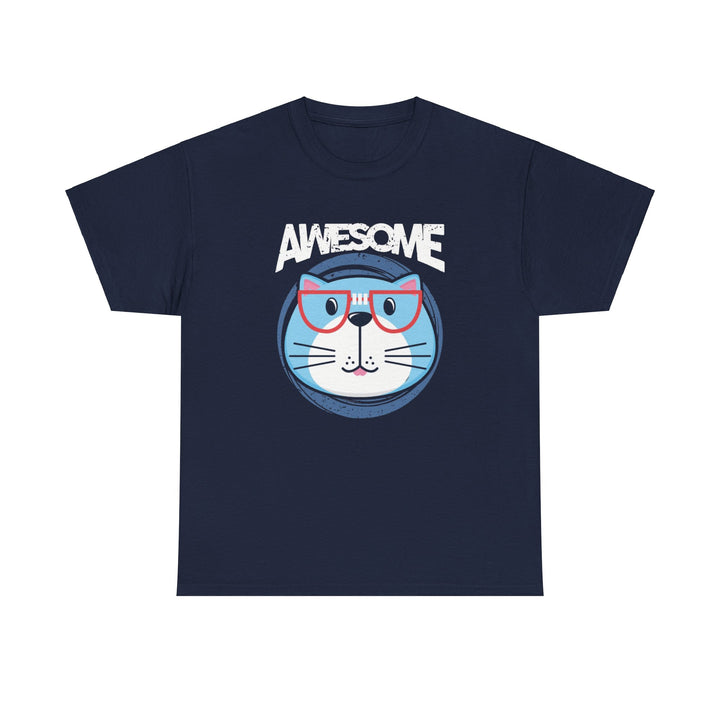 Awesome Cat Cotton Tee - Happy Little Kitty