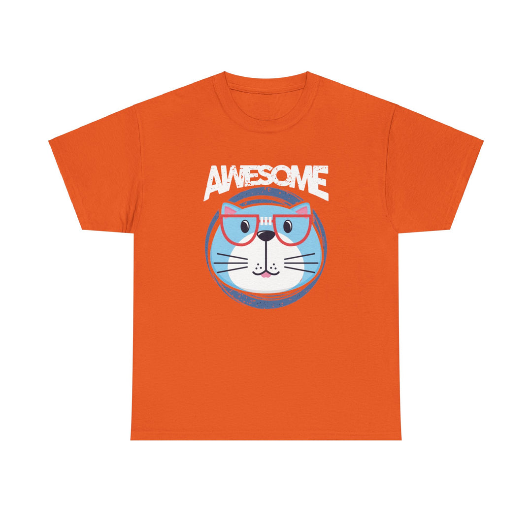 Awesome Cat Cotton Tee - Happy Little Kitty