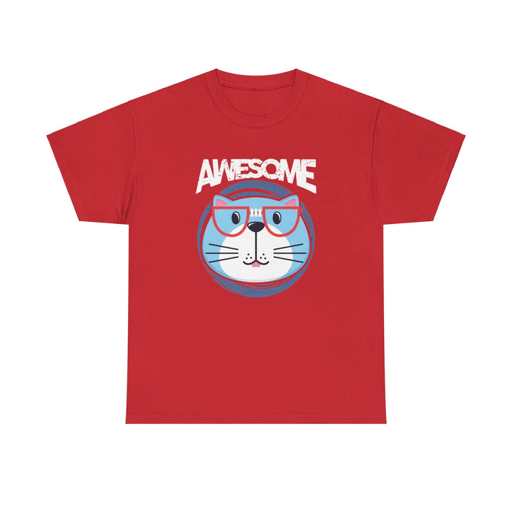 Awesome Cat Cotton Tee - Happy Little Kitty