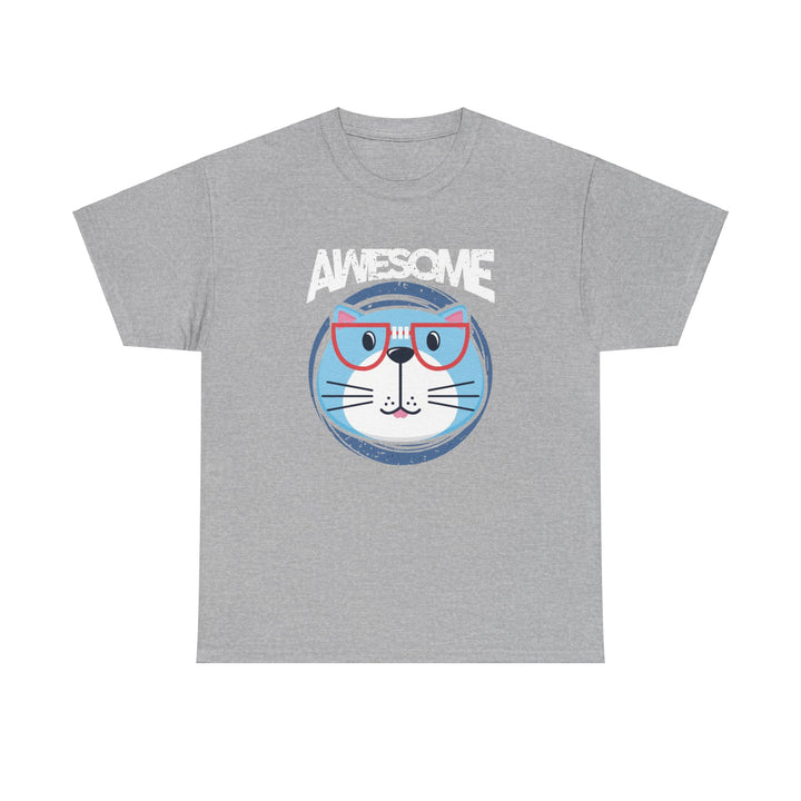 Awesome Cat Cotton Tee - Happy Little Kitty