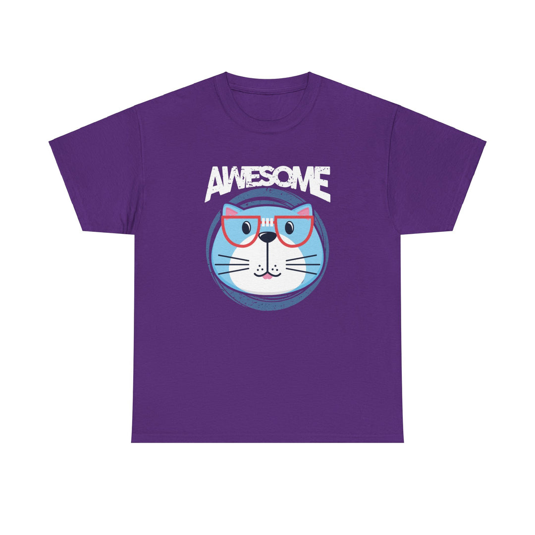 Awesome Cat Cotton Tee - Happy Little Kitty