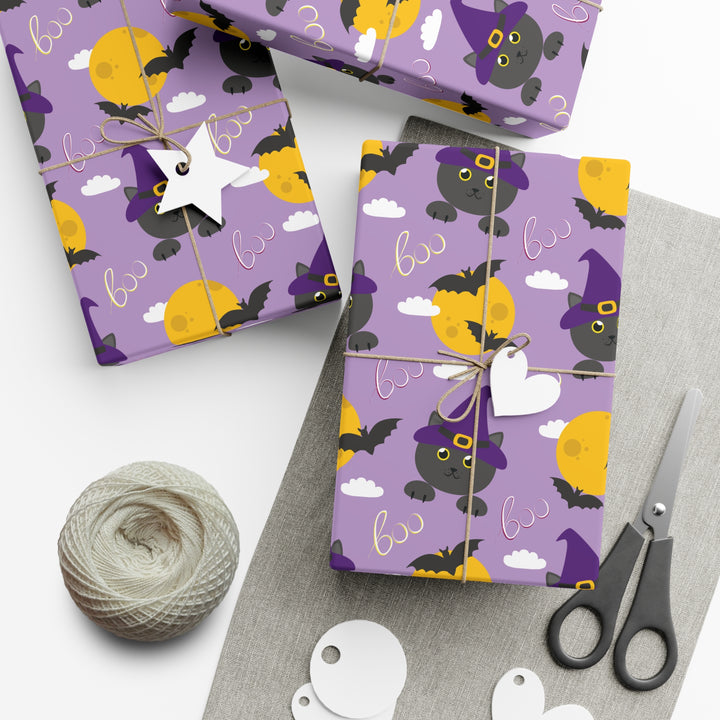 Boo-tiful Cat Gift Wrap - Happy Little Kitty