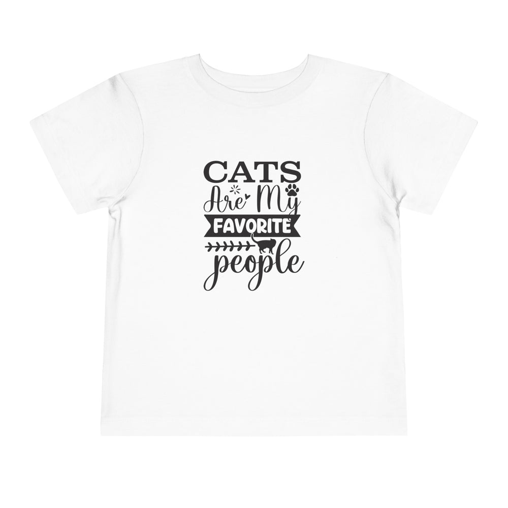 Cats Are My Favorite People Toddler Tee - Happy Little Kitty