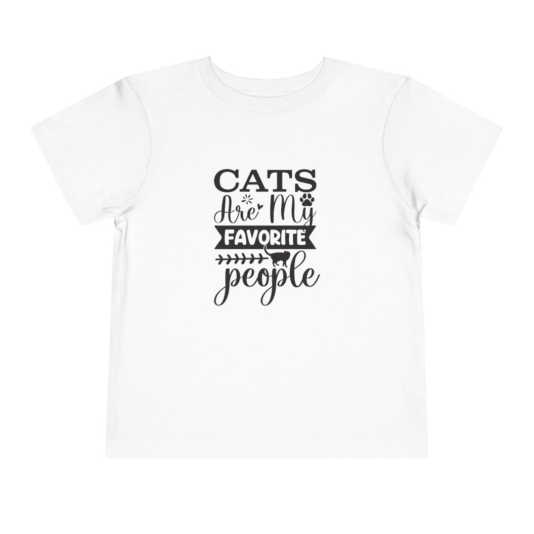 Cats Are My Favorite People Toddler Tee - Happy Little Kitty