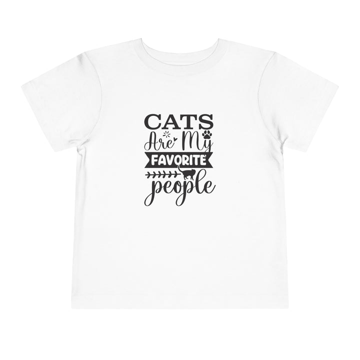 Cats Are My Favorite People Toddler Tee - Happy Little Kitty