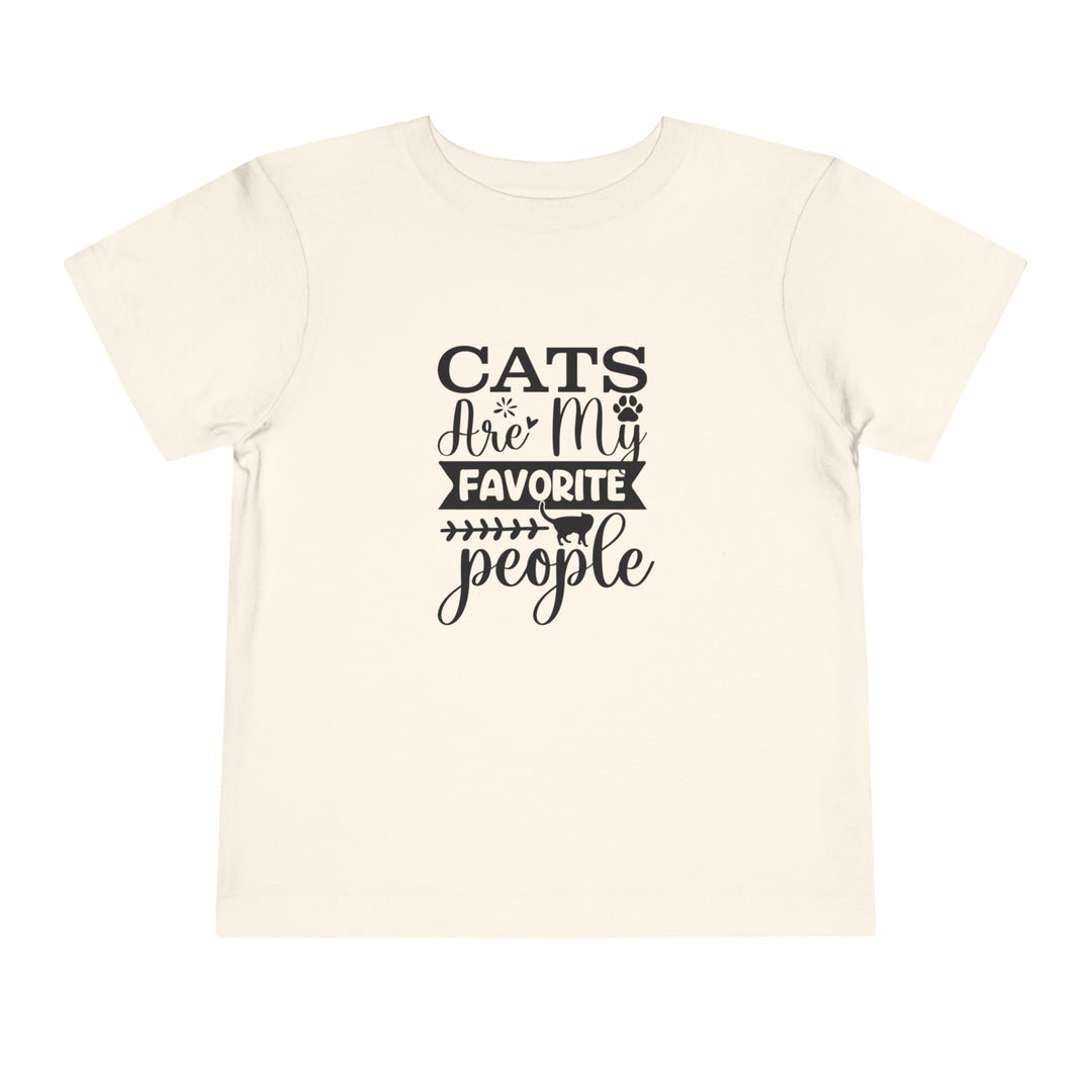 Cats Are My Favorite People Toddler Tee - Happy Little Kitty