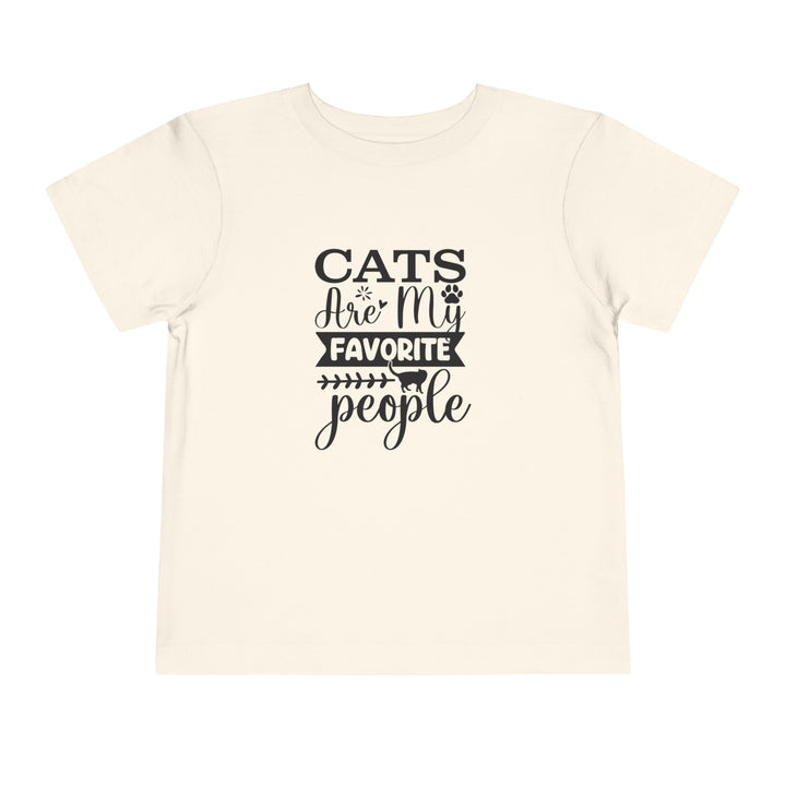 Cats Are My Favorite People Toddler Tee - Happy Little Kitty