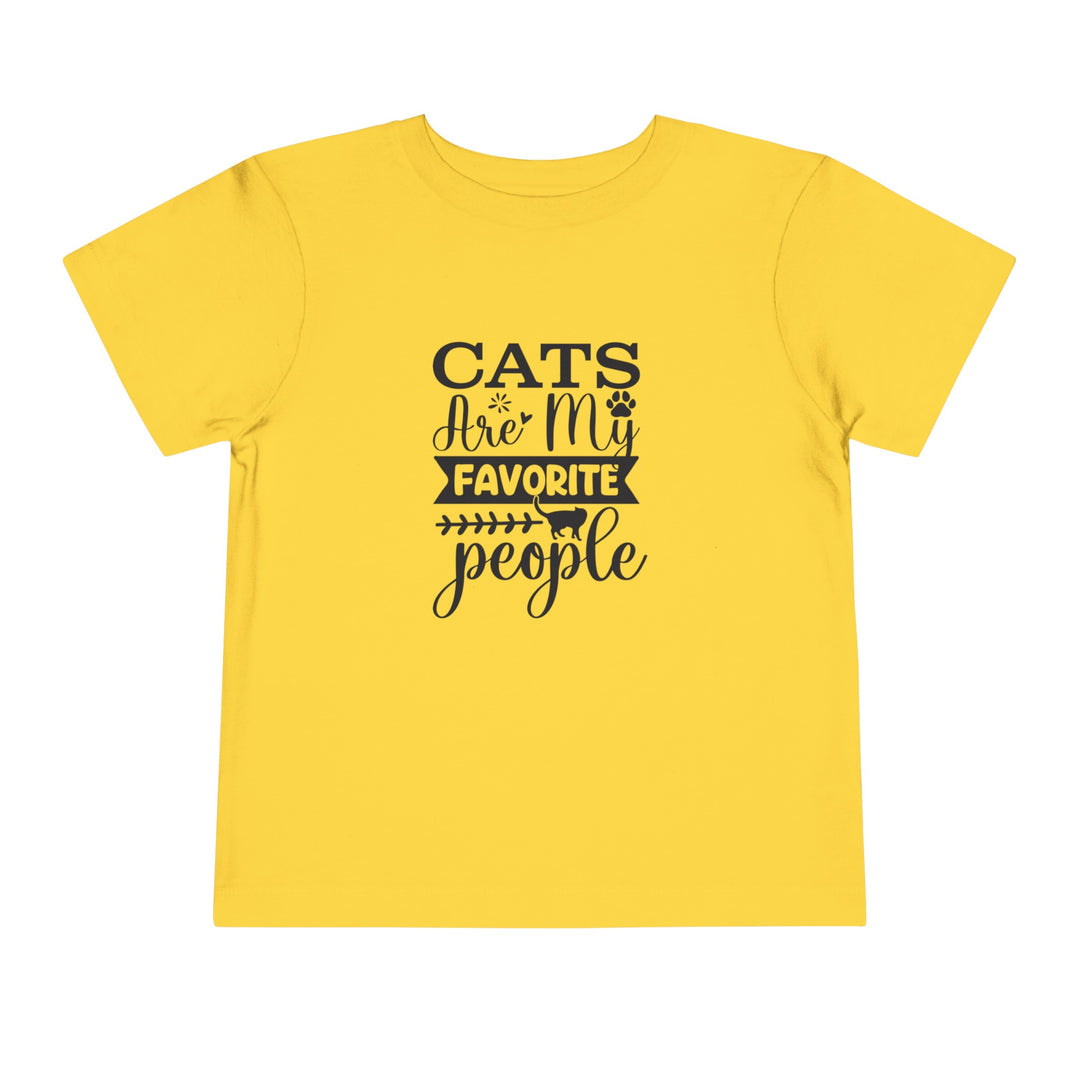 Cats Are My Favorite People Toddler Tee - Happy Little Kitty