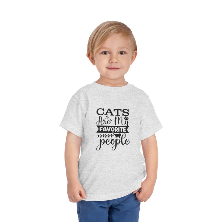 Cats Are My Favorite People Toddler Tee - Happy Little Kitty