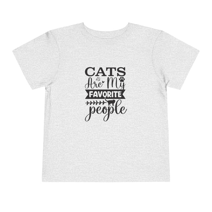 Cats Are My Favorite People Toddler Tee - Happy Little Kitty