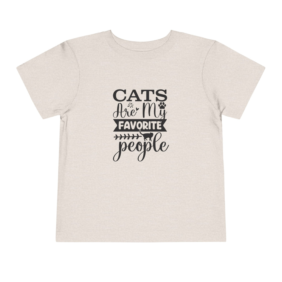 Cats Are My Favorite People Toddler Tee - Happy Little Kitty