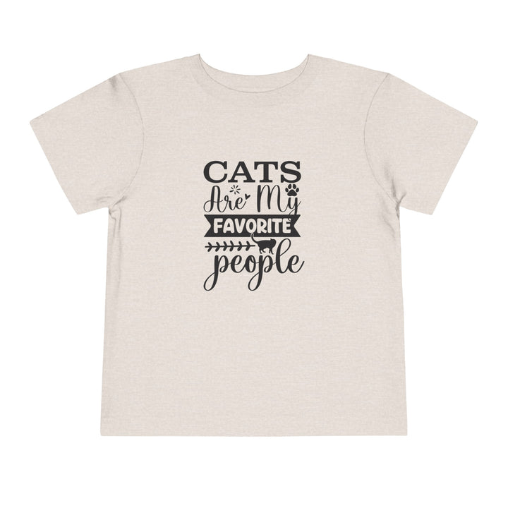 Cats Are My Favorite People Toddler Tee - Happy Little Kitty