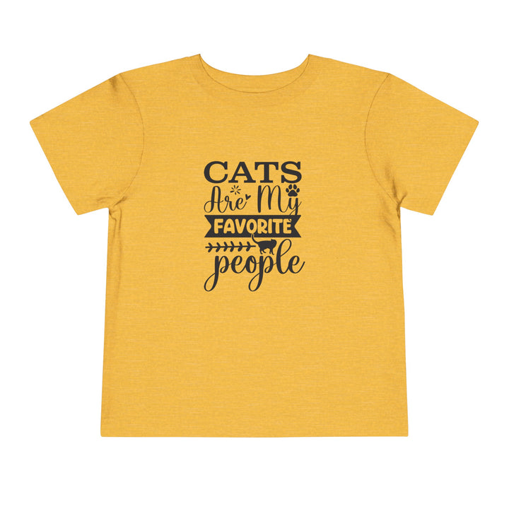 Cats Are My Favorite People Toddler Tee - Happy Little Kitty