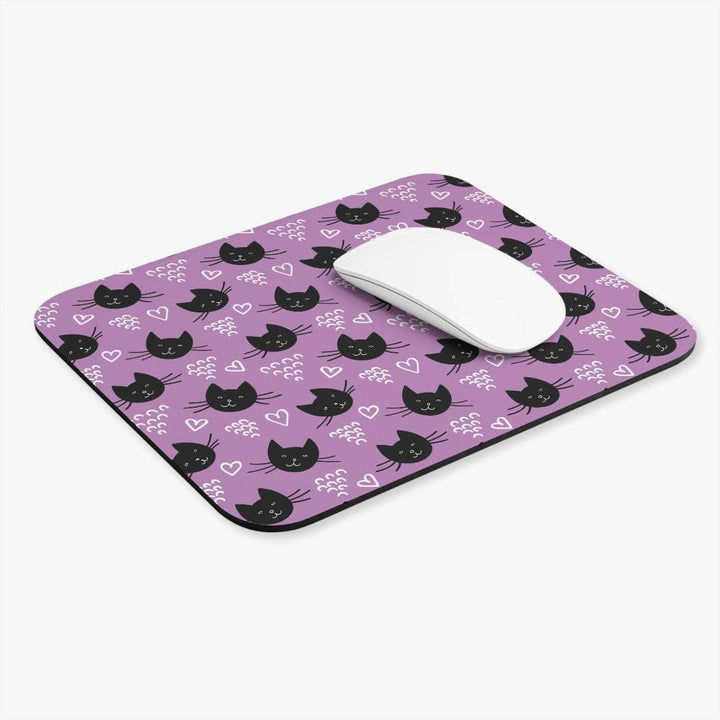 Hearts and Whiskers Mouse Pad- Happy Little Kitty