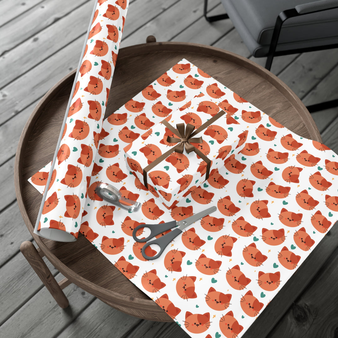 Meow-tastic Gift Wrap - Happy Little Kitty