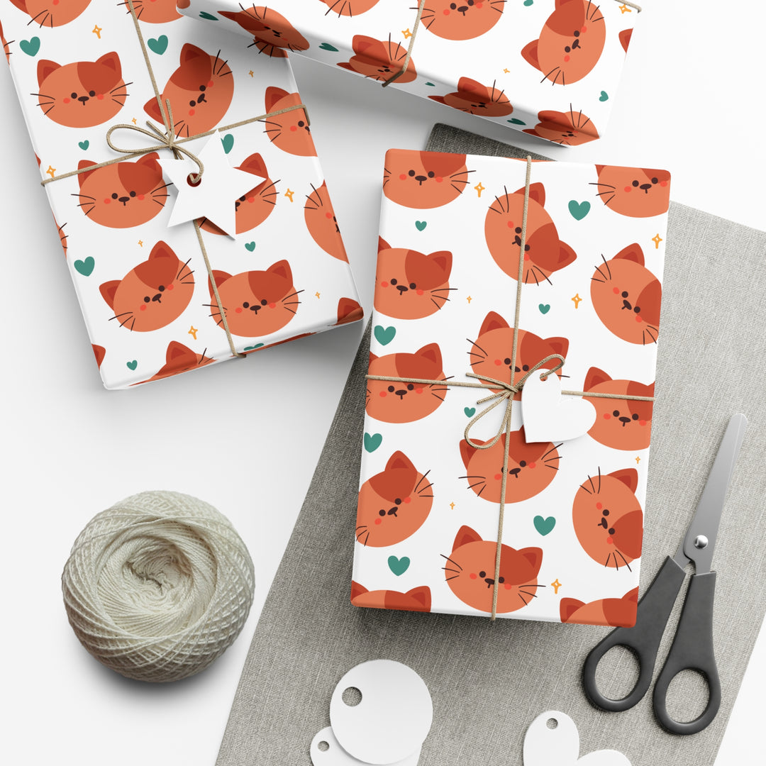 Meow-tastic Gift Wrap - Happy Little Kitty