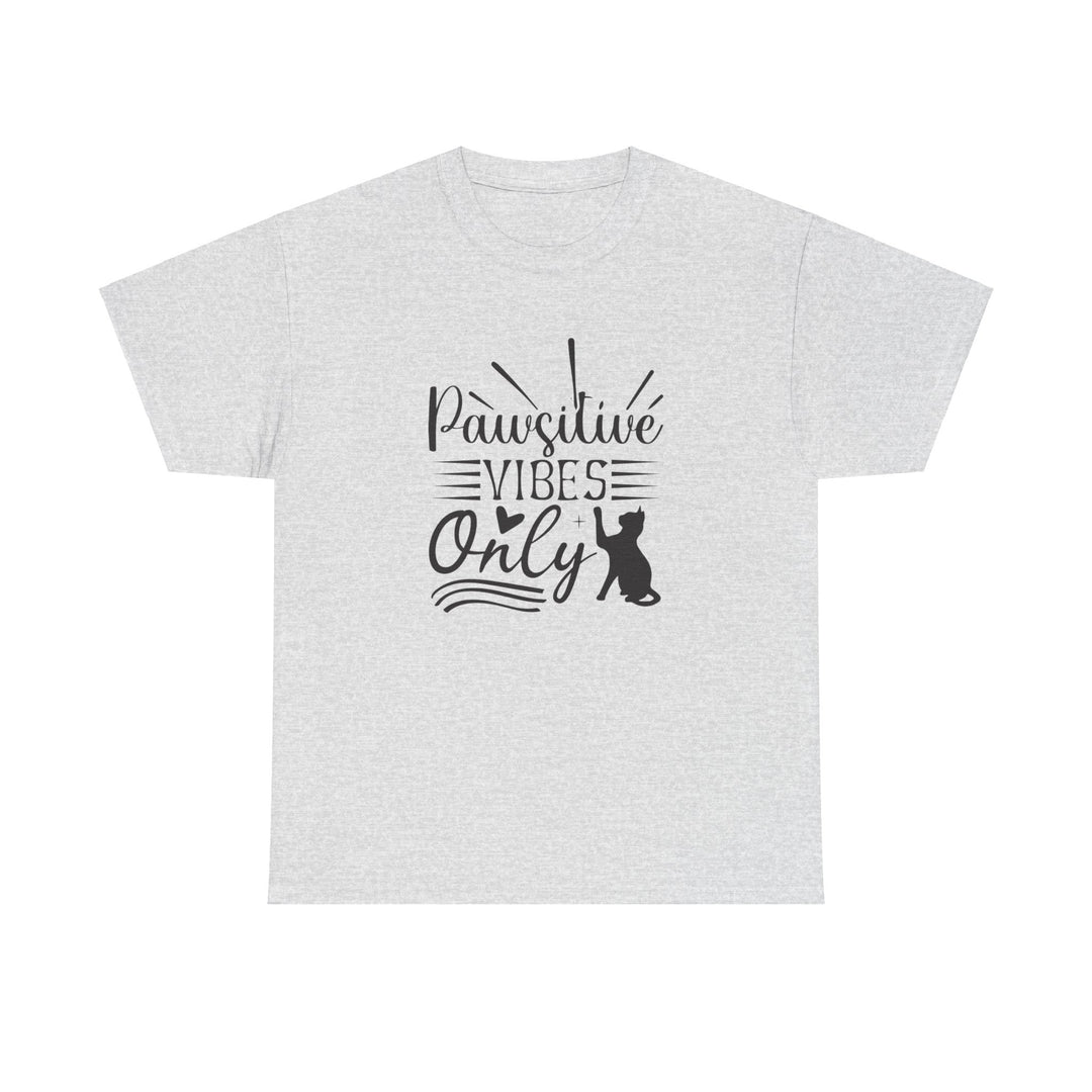 Pawsitive Vibes Cotton Tee- Happy Little Kitty