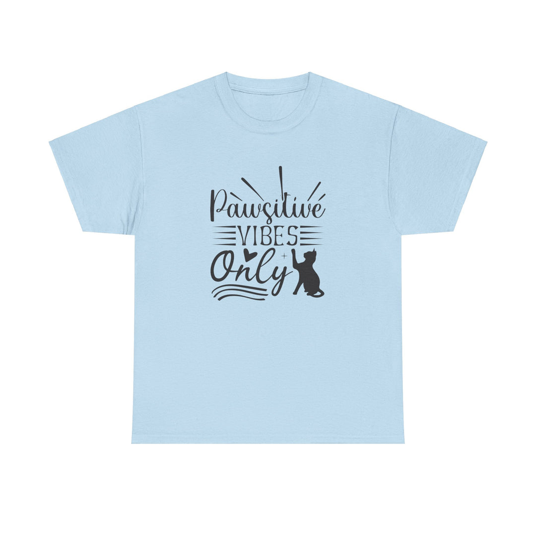 Pawsitive Vibes Cotton Tee- Happy Little Kitty