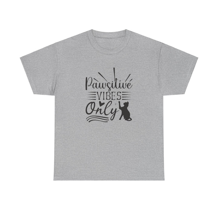 Pawsitive Vibes Cotton Tee- Happy Little Kitty