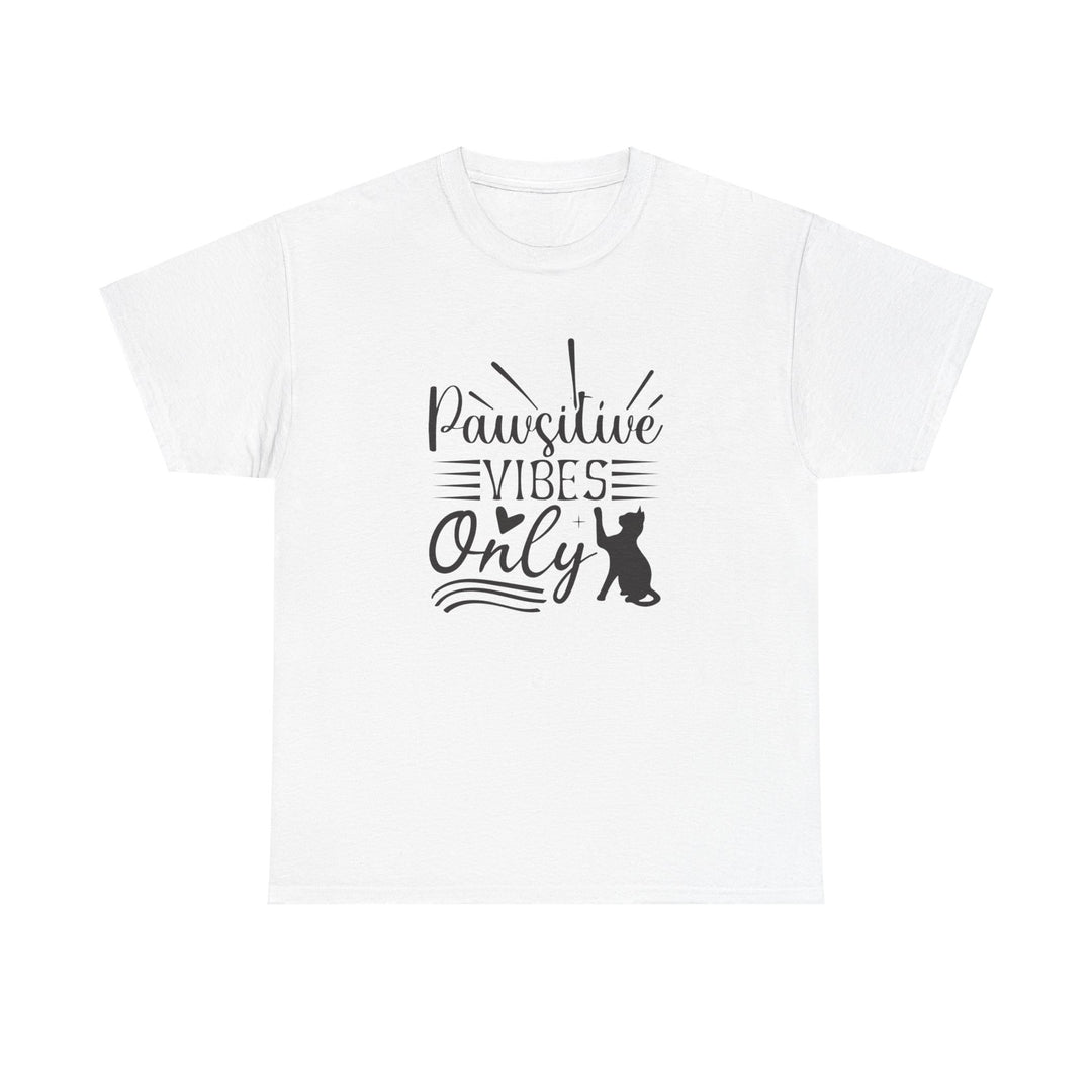 Pawsitive Vibes Cotton Tee- Happy Little Kitty