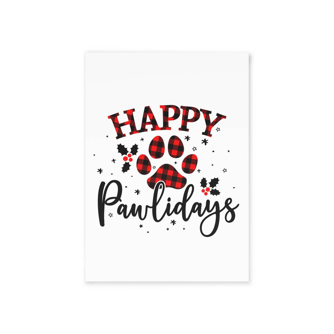 Happy Pawlidays Holiday Card - Happy Little Kitty