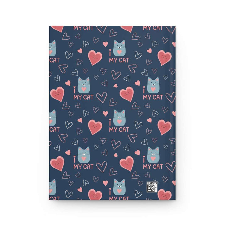 I Love My Cat Hardcover Journal - Happy Little Kitty