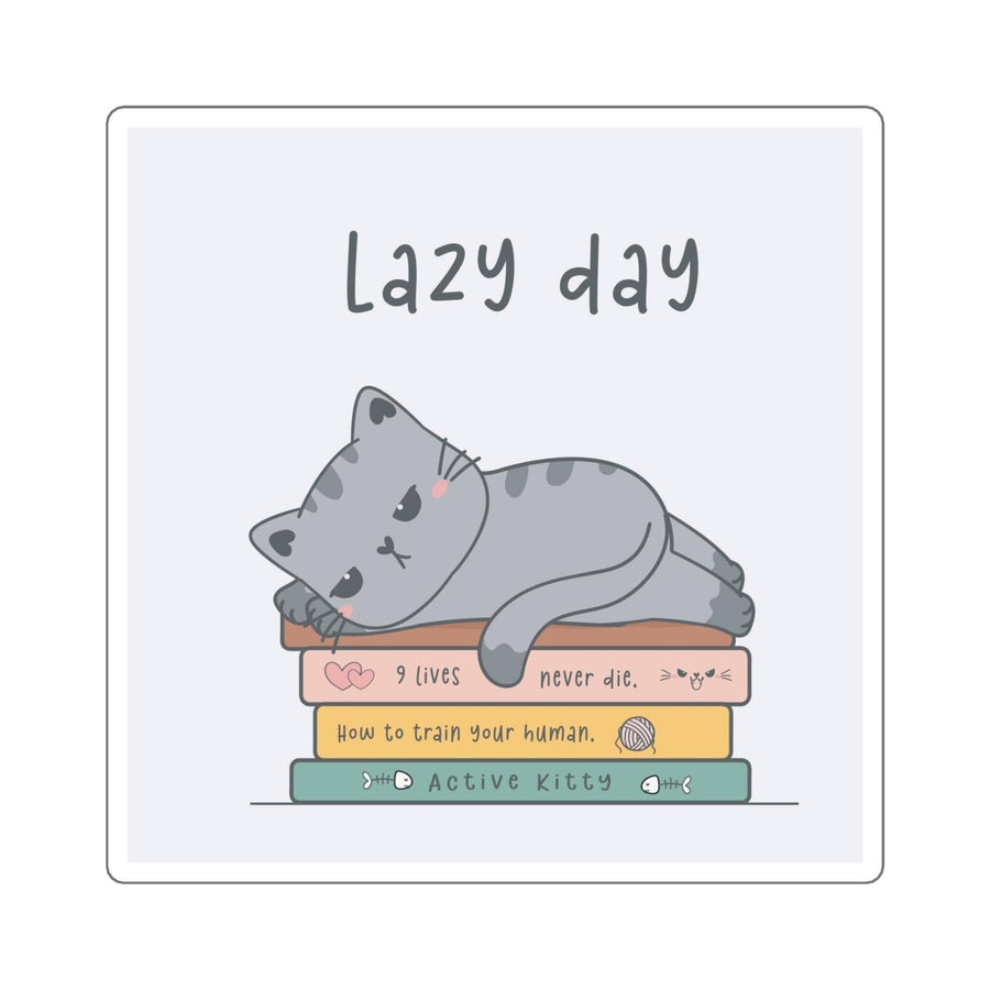 Lazy Day Cat Sticker - Happy Little Kitty