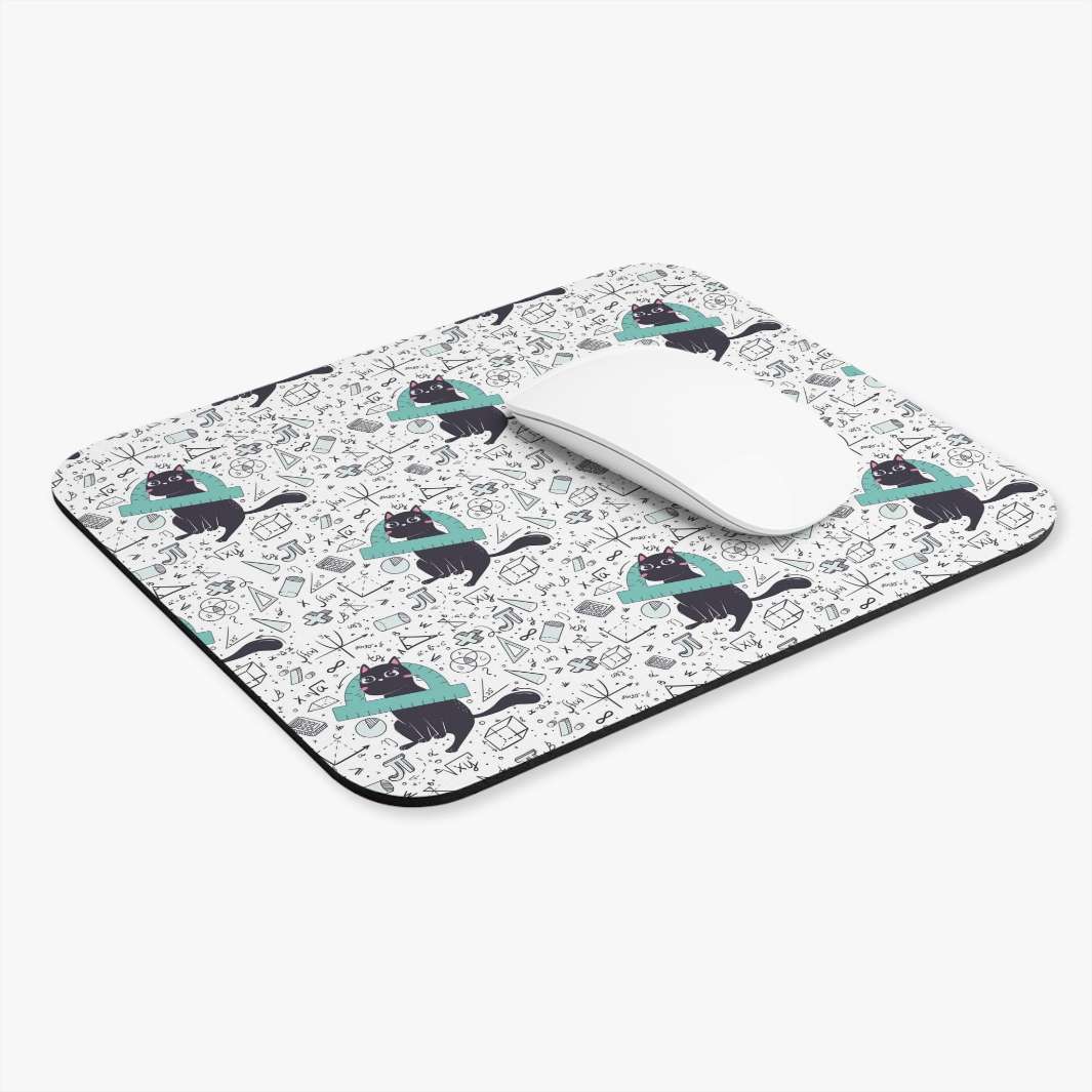 Mathematics Cat Mouse Pad - Happy Little Kitty