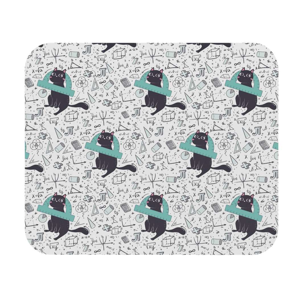 Mathematics Cat Mouse Pad - Happy Little Kitty