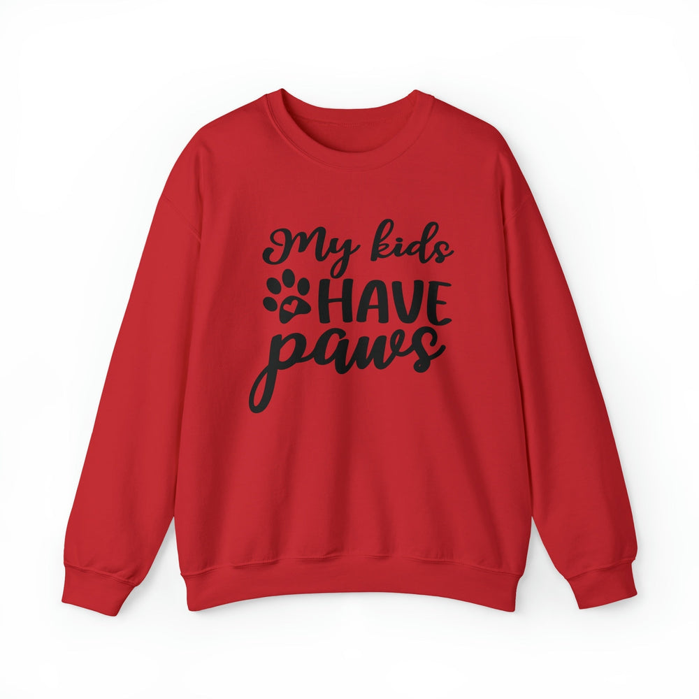 My Kids Have Paws Crewneck Sweatshirt - Happy Little Kitty