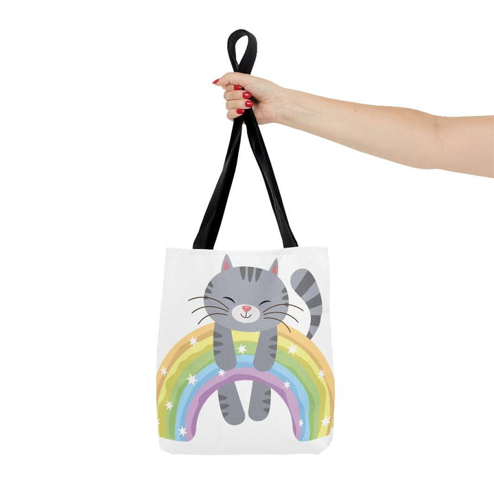 Over the Rainbow Cat Tote Bag - Happy Little Kitty